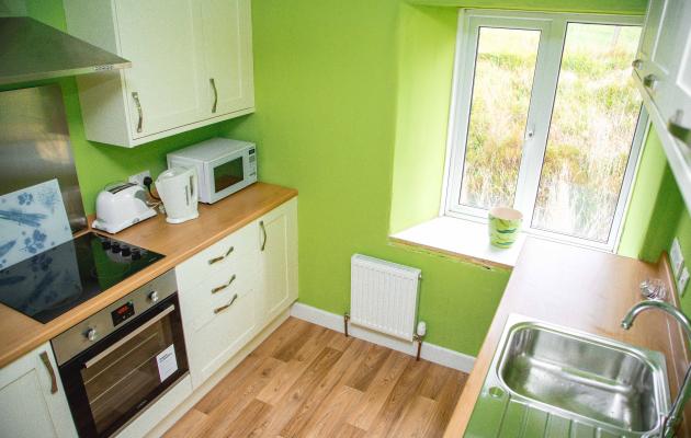 The refurbished kitchen